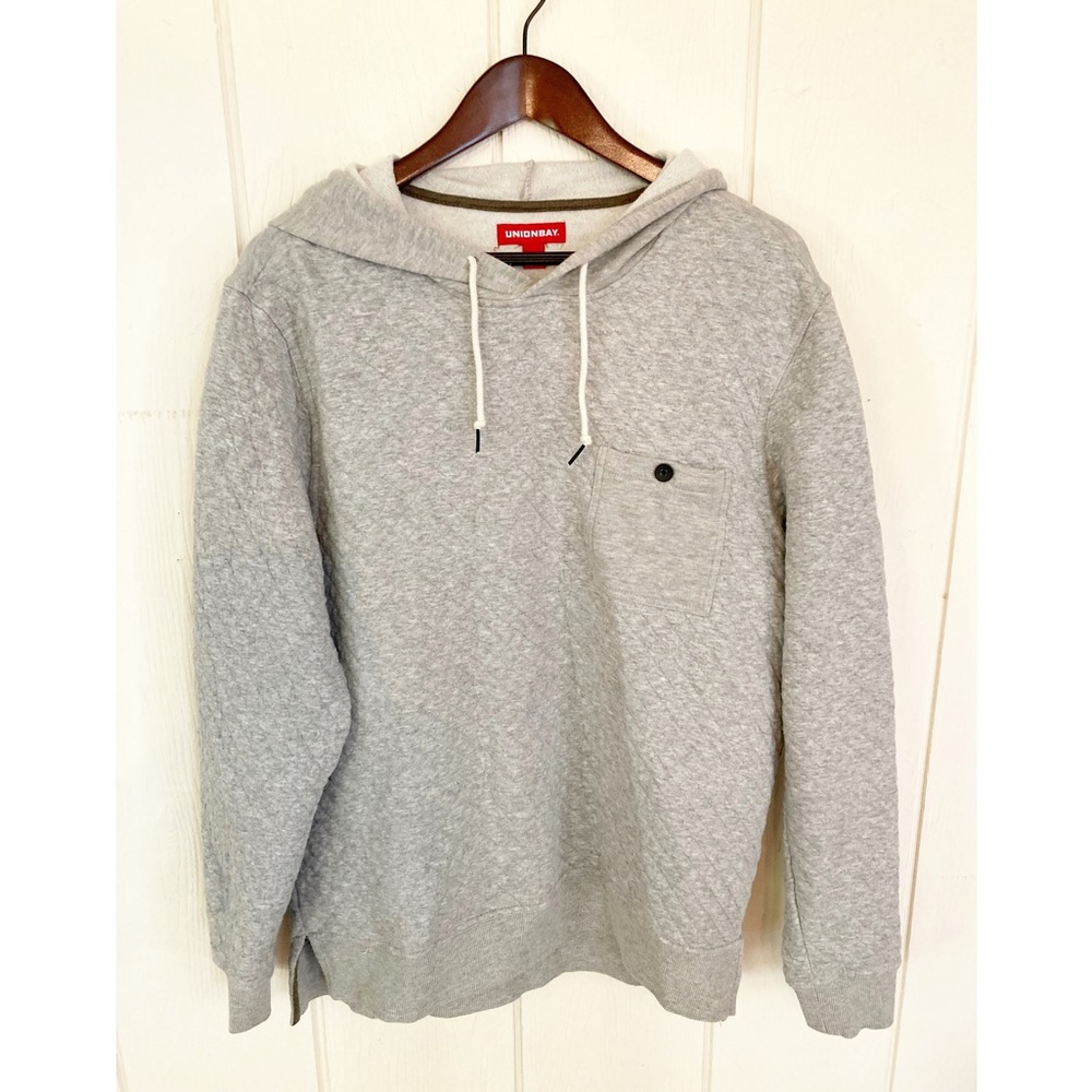 Mens L Unionbay quilted hoodie
